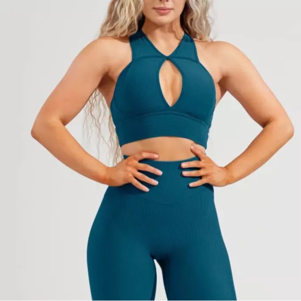 Buffbunny L Sphinx ribbed sports bra